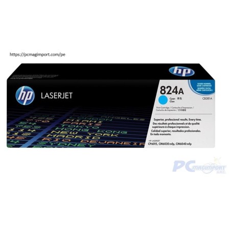 TONER HP CB381A (824A) L.J.6015/6040 CYAN 21000 PAGS