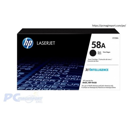 TONER HP CF258A (58A) L.J.P M404/M428 NEGRO 3.000 PG