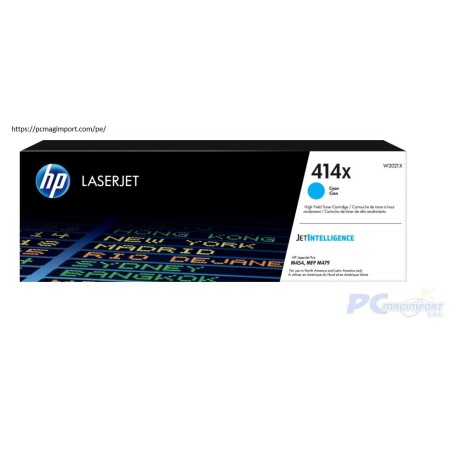 TONER HP W2021X (414X) L.J. M454 CYAN 6,000 PGS