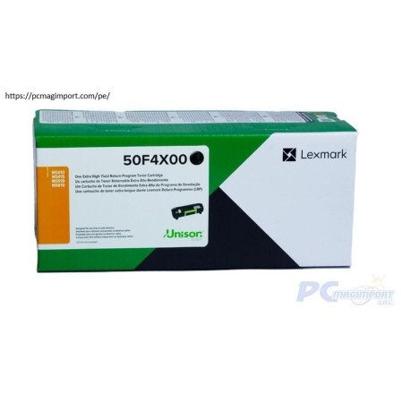 TONER LEXMARK 50F4X00 504X NEGRO 10,000 PAGINAS