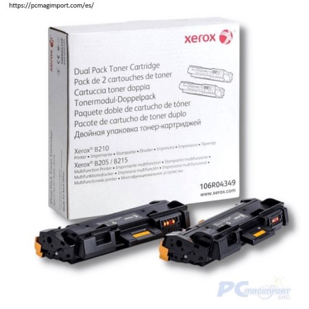 TONER XEROX 106R04349 PARA B210 B215 B205 DUAL PACK
