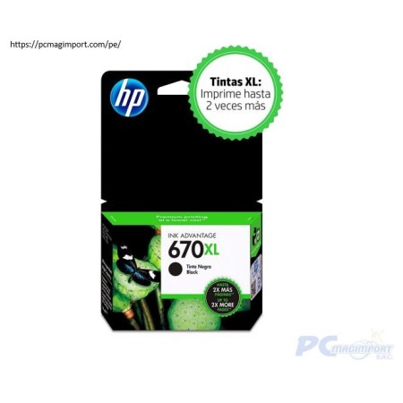 TINTA 670XL HP (CZ117AL) NEGRO