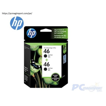 TINTA 46 HP (M0H61AL) NEGRO 2-PACK