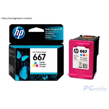 TINTA HP 3YM78AL (667) TRICOLOR (DJ 2775 / 4175)