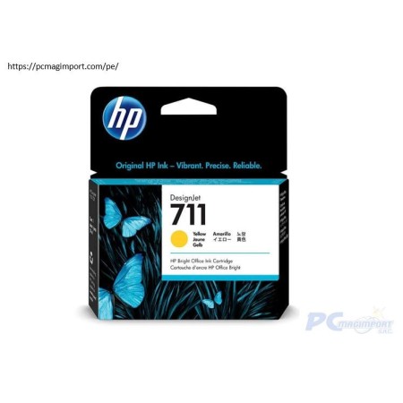 Tinta HP CZ132A (711) Yellow t120, t520 29ml