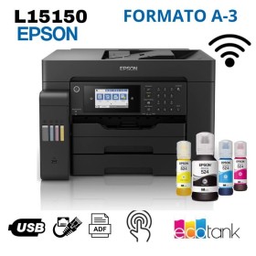 Impresora Multifuncional de tinta Epson EcoTank L15150, imprime/escanea/copia/Fax/Wi-Fi/USB/Ethernet
