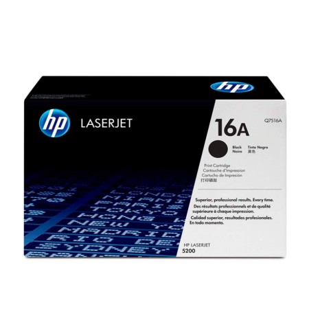 TONER HP Q7516A (16A) L.J. 5200 NEGRO