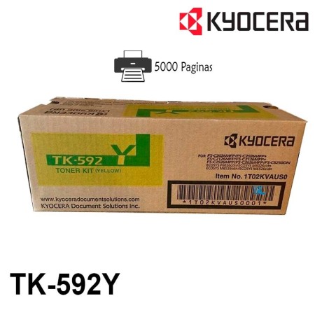 TONER KYOCERA FS-C2026 MFP/C2126 MFP YELLOW (TK-592Y) (5,K)