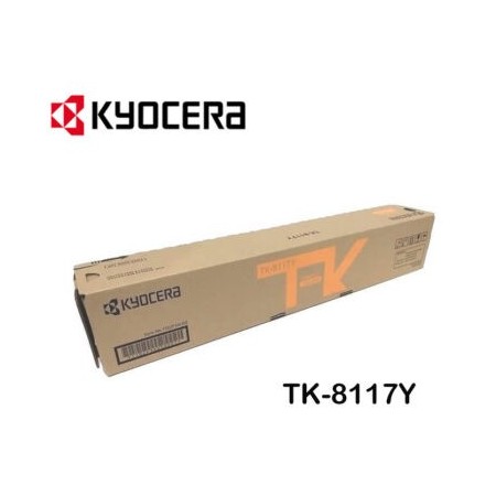 TONER KYOCERA TK-8117Y ECOSYS M8124CIDN YELLOW 6,000 PÁGINAS