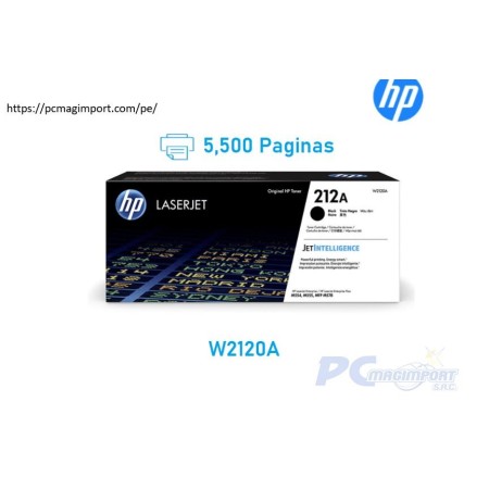 TONER HP 212A W2120A NEGRO L.J. M555 5,500 Paginas Original