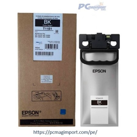 Bolsa de tinta EPSON T11B120-AL BLACK, 143 ml.