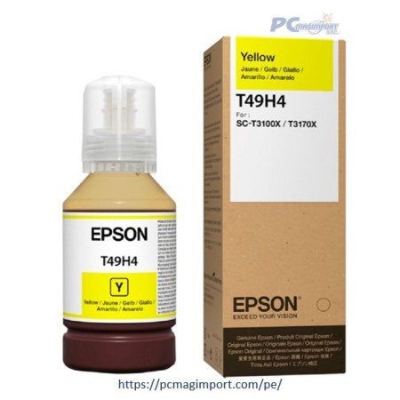 TINTA EPSON T49H400 YELLOW BOTELLA 140ML SC-T3100X/ T3170X