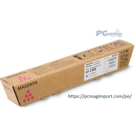 TONER RICOH MP C406 MAGENTA (842093) 6,000 PAG.