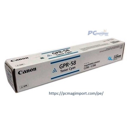 TONER CANON GPR-58 CYAN 18.000 PAGINAS