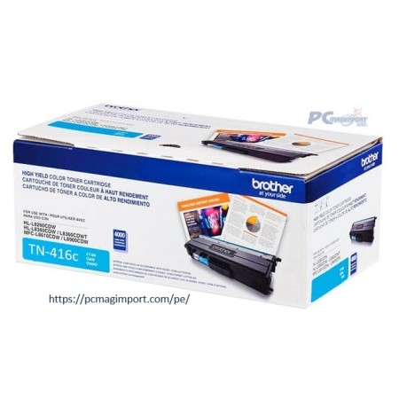TONER BROTHER TN-416C CYAN  (MFCL8900CDW) 6,500 PAG.