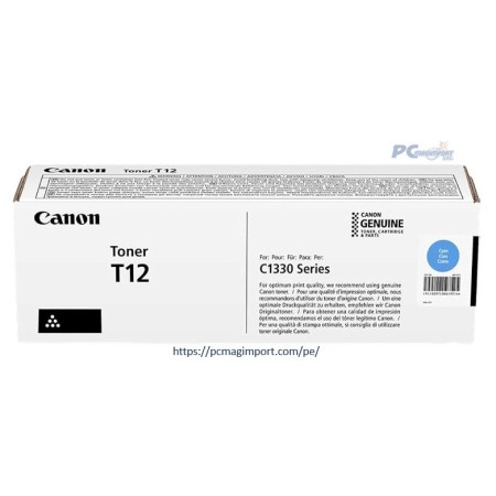 TONER CANON T12 CYAN, 5, 300 Páginas