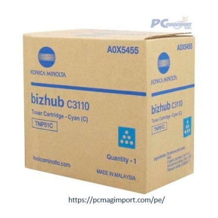 TONER KONICA MINOLTA TNP-51 CYAN (bizhub C3110)