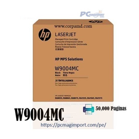 TONER HP W9004MC Laserjet Managed E60055Dn, E62575Z Black