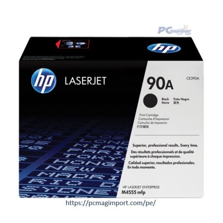 Toner HP 90A (CE390A) Negro para LaserJet M4555