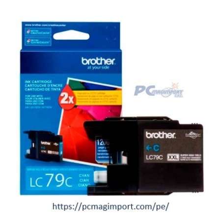 TINTA BROTHER LC-79BK CYAN  2, 400 PAGINAS