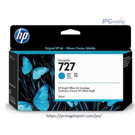 TINTA HP B3P19A (727A) 130ML CYAN
