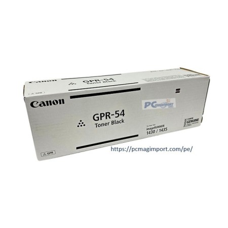 TONER CANON GPR-54 BLACK 17, 600 Páginas