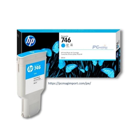 TINTA HP P2V80A (746) 300ML CYAN PARA Z6 Z9