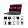 Notebook MSI Thin 15 B12UDX, 15.6" FHD IPS, Core i5-12450H hasta 4.40GHz, 8GB DDR4-3200MHz