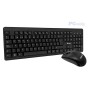 Kit Inalámbrico Teclado + Mouse TEROS TE-4061N, 2.4GHz, receptor nano USB, negro