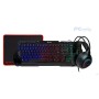 Combo TEROS TE-4063N, teclado multimedia, mouse, headset, mouse pad