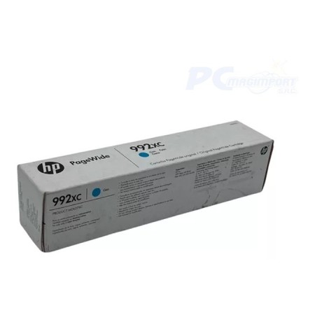 TINTA HP 992XC CYAN M0K07XC WideP77440dN