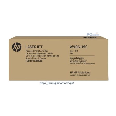 TONER HP W9061MC Cyan Laserjet E55040, Mfp E57540