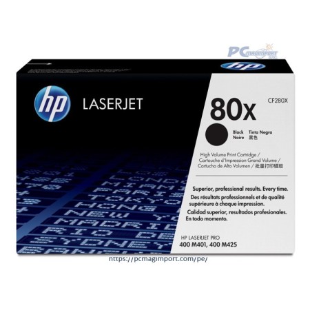 CARTUCHO TONER HP (CF280X) 80X HP LASERJET M401/M425