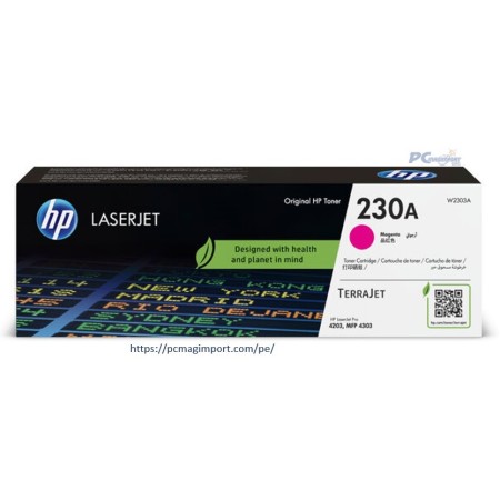 TONER HP 230A MAGENTA W2303A Laserjet Pro 4203, Mfp 4303