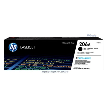 TONER HP 206A W2110A NEGRO 1,350 PAGINAS