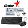 TECLADO GENIUS + MOUSE WIRELESS KM-8206S AI COPILOT SILENT MULTIMEDIA SP BLACK