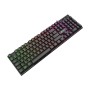 Teclado gamer TEROS TE-4072G, RGB, USB, negro membrana