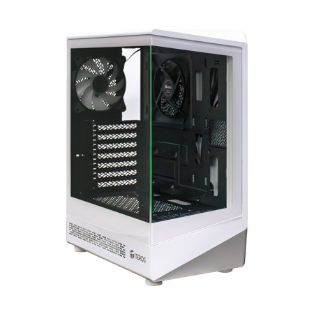 Case gamer TEROS TE-1322G, Mid Tower, USB 3.0 / USB 2.0, audio, ventilador ARGB, blanco