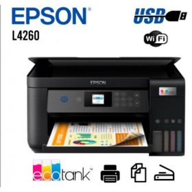IMPRESORA MULTIFUNCIONAL DE TINTA EPSON L4260, USB DE ALTA VELOCIDAD (COMPATIBLE CON USB 2.0)