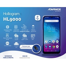 Smartphone Advance Hollogram Hl9000 6", 4G, ROM 3GB, Android 9