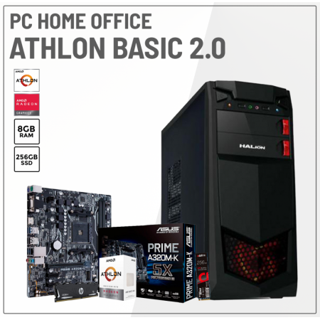 AMD Athlon 3000G 3.5 Ghz - 1 TB 7200 RPM RAM DDR4 8GB AM4-MONITOR LG 18.5