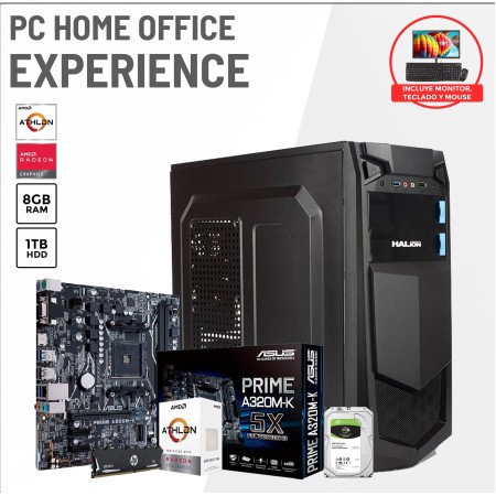 AMD Athlon 3000G 3.5 Ghz - SSD 240 GB RAM DDR4 8GB AM4-MONITOR DELL E2420H 23.8"