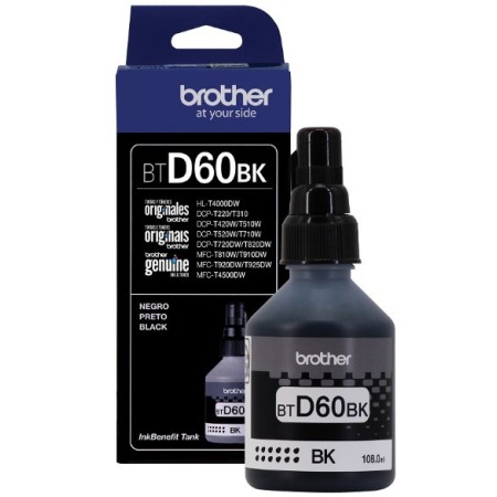 Tinta brother BTD-60BK negro DCP-T310/510W/710W